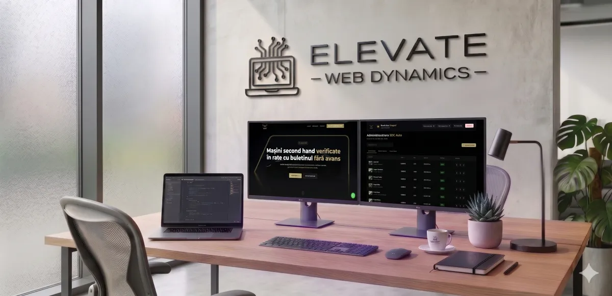 Screenshot site BDC Auto - platforma dealership auto realizata de Elevate Web Dynamics