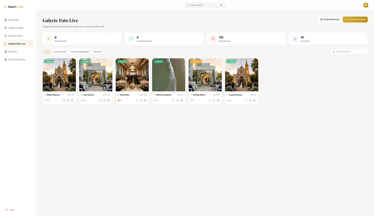 SmartEvents Planner - Manager digital de așezare la mese